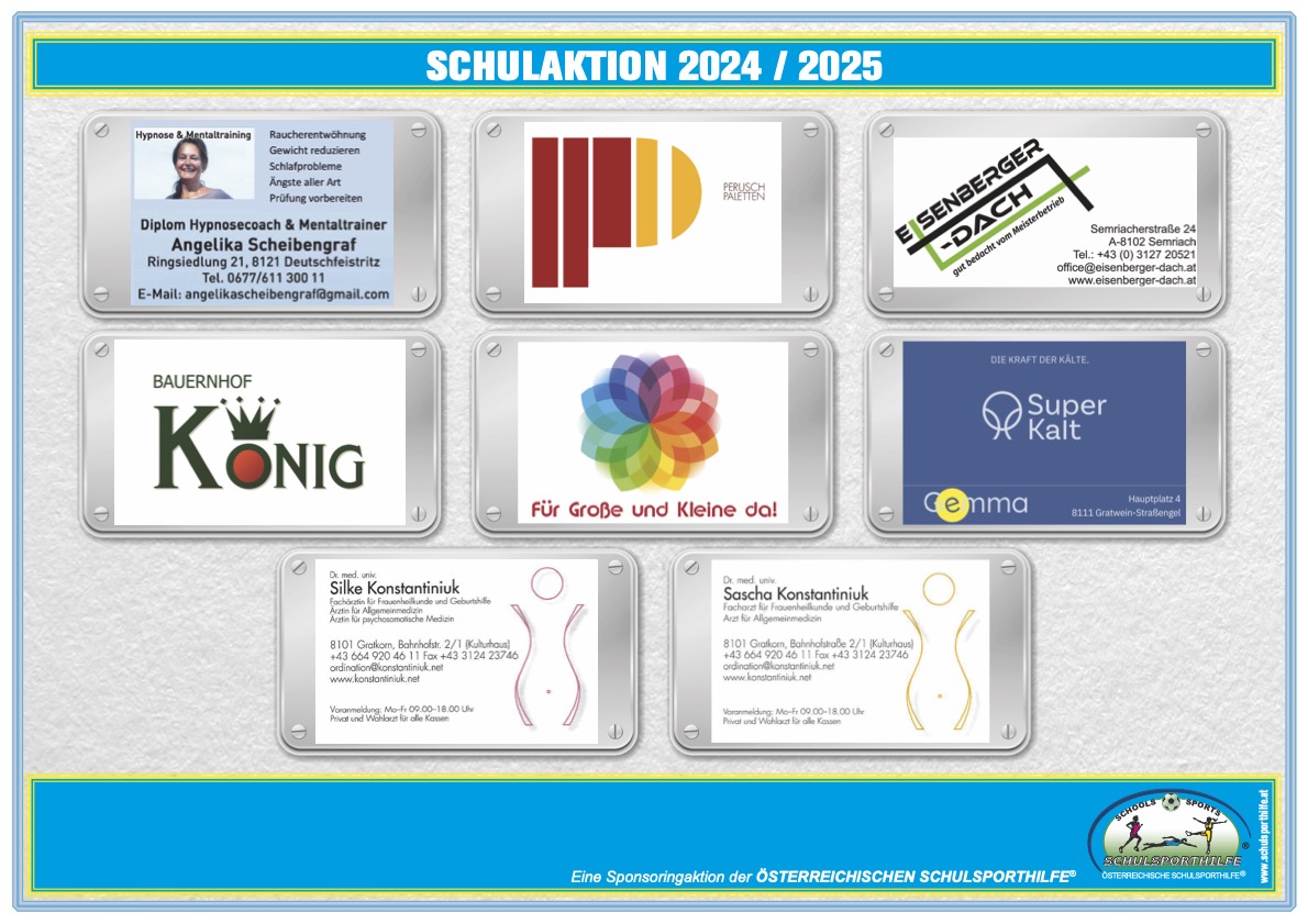 Sponsoren &Ouml;sterreichische Schulsporthilfe