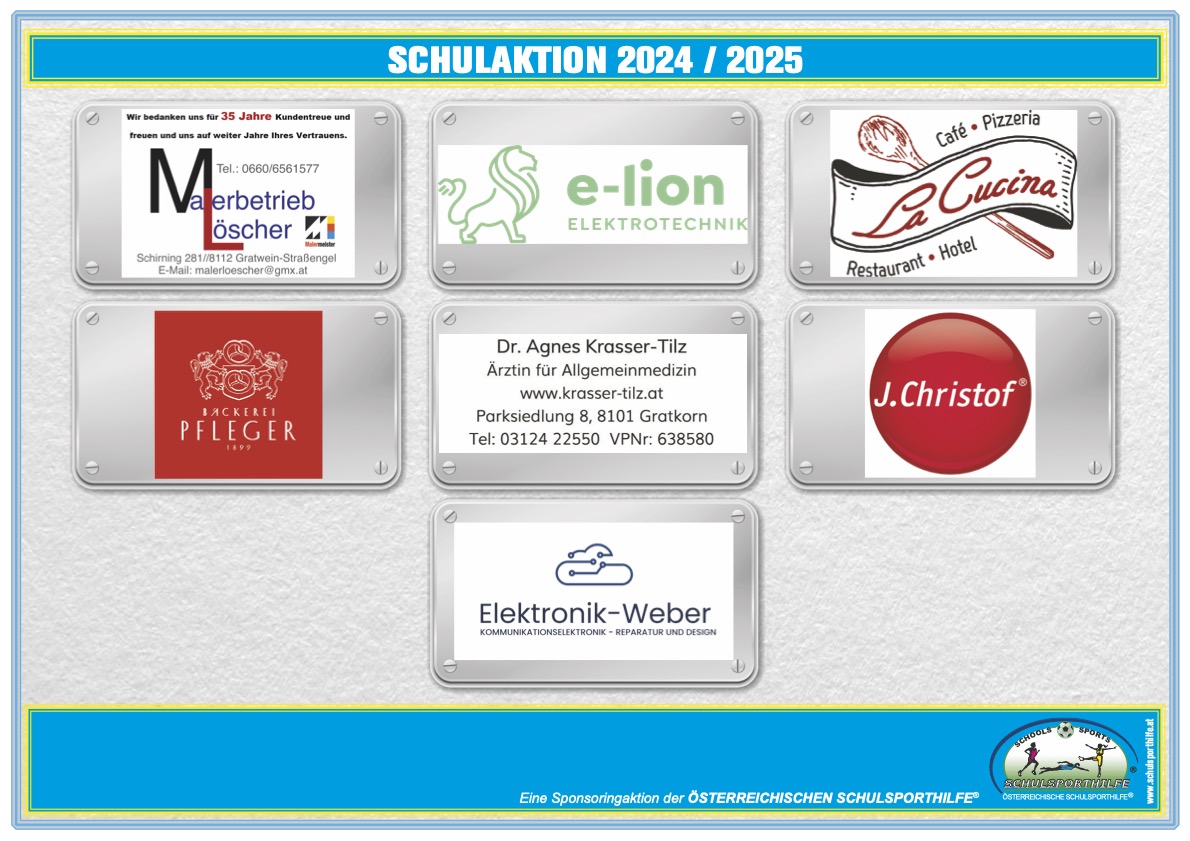 Sponsoren &Ouml;sterreichische Schulsporthilfe