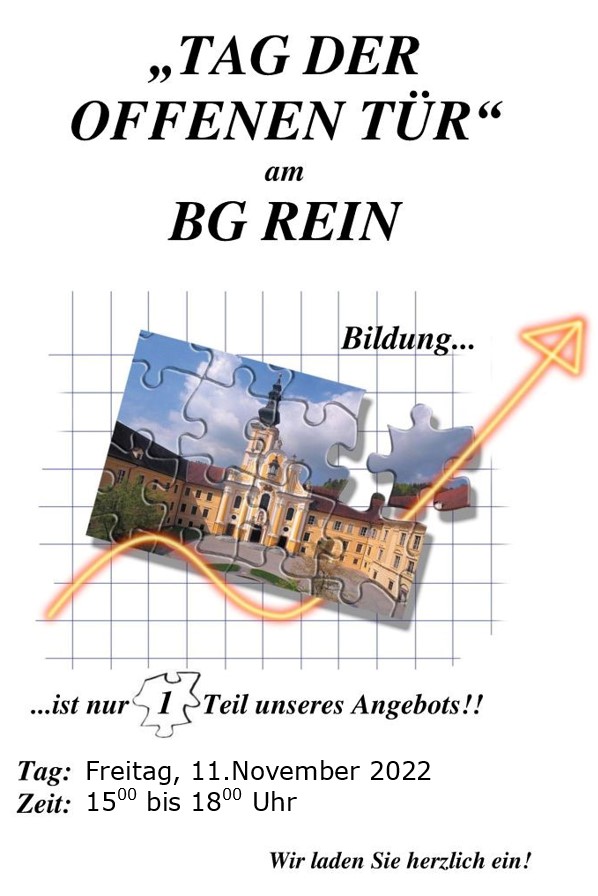 Tag der offenen Tuer Plakat